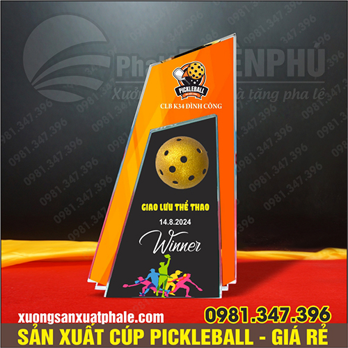 Cúp pickleball gắn bóng mini